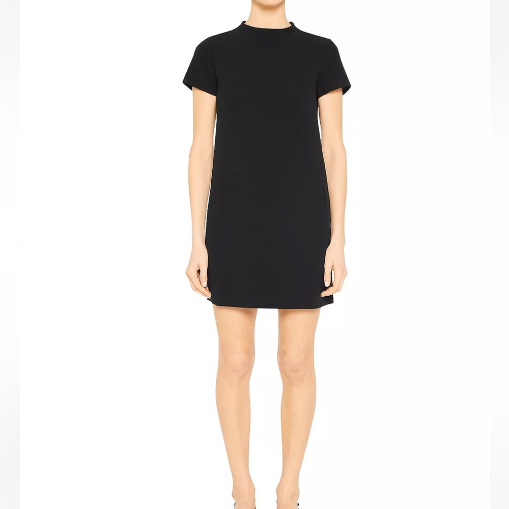 Theory Black Jasneah Admiral Mini Dress 0